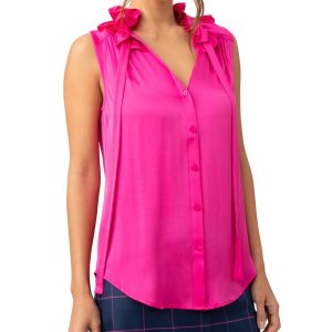 Trina Turk Cinzia Seidenblend Top