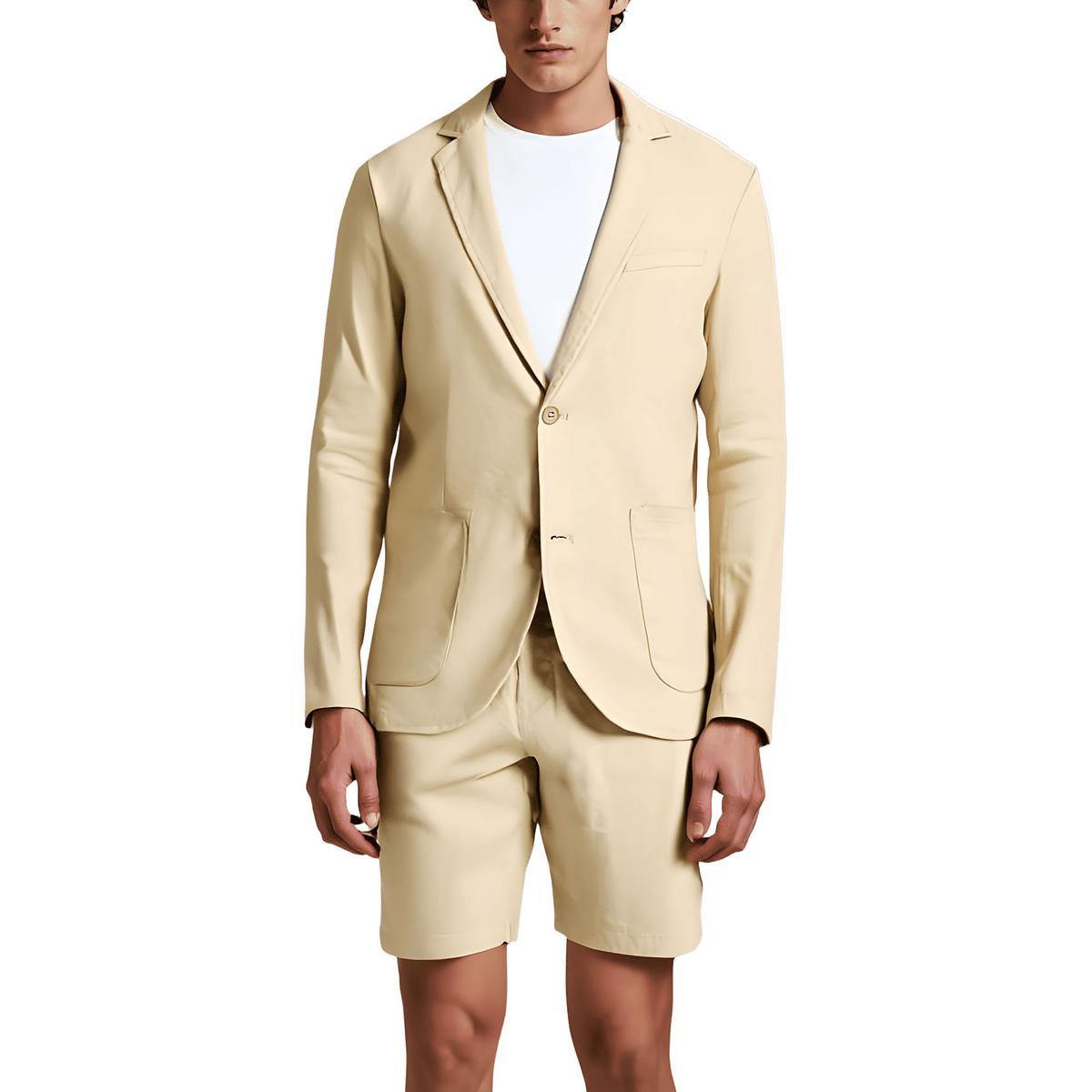 Pocket Leinen mit zwei Knöpfen Blazer