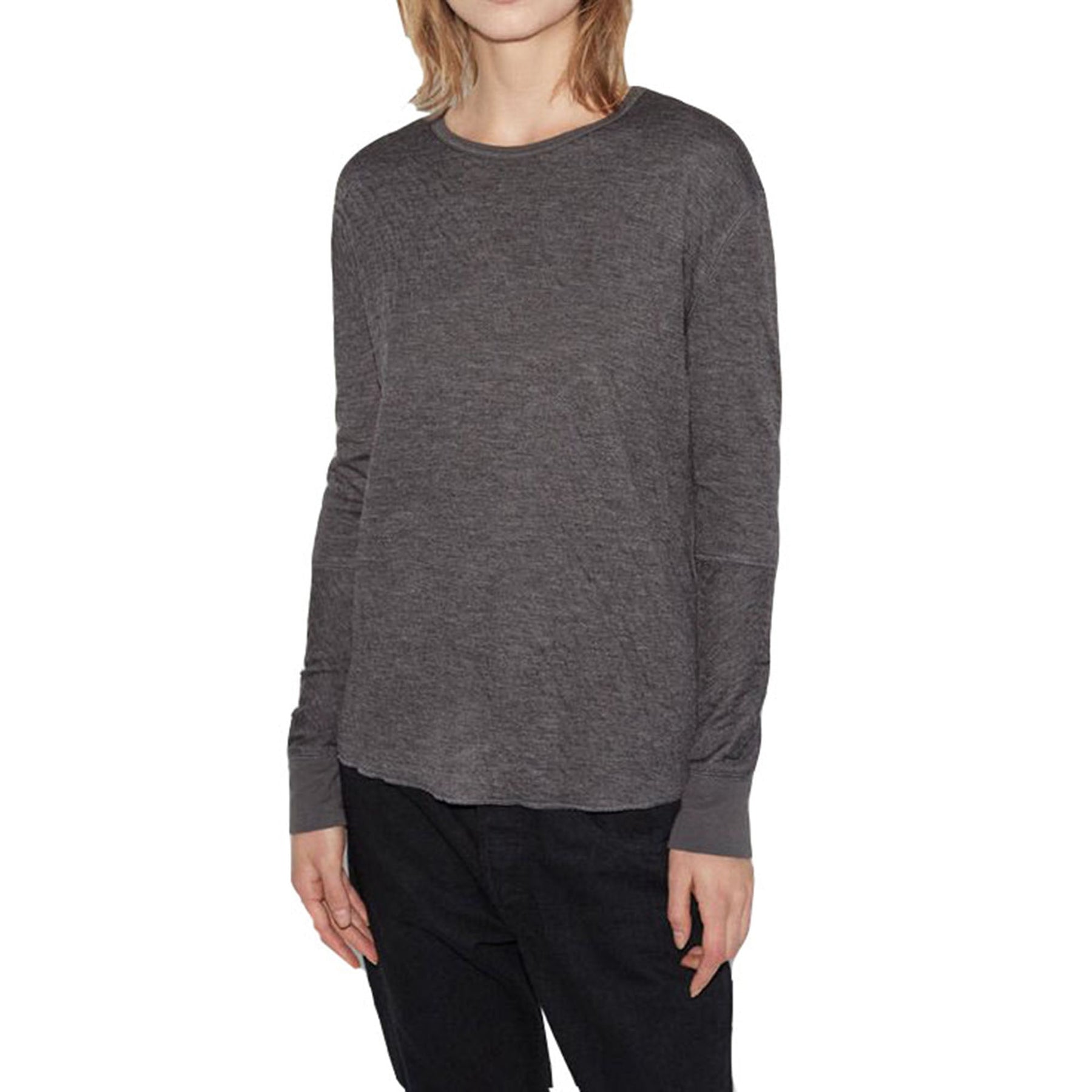 6397 Damen T-Shirt Duofold grau Baumwolle