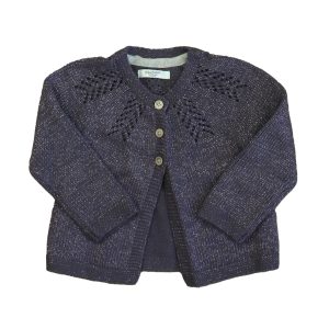 Boden Mädchen lila funkeln Strickjacke 7805910483004