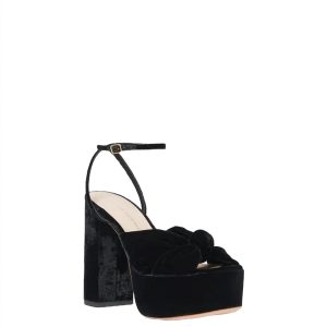 Roz Knot Platform Sandale in schwarz 7705938034748