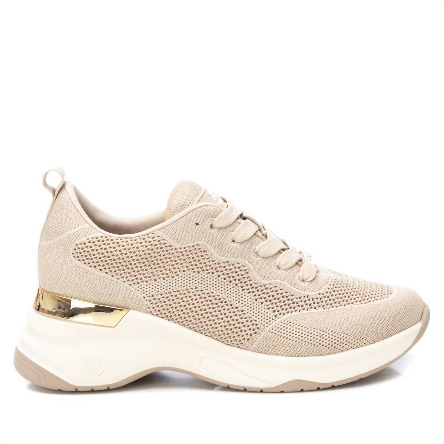 Damen Trainer Sneakers in beige 7803998437436