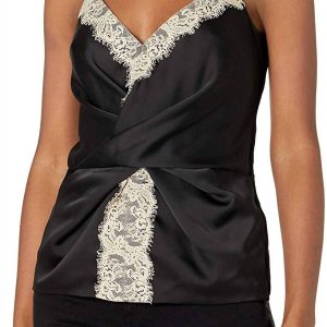 Agnes Tops in Schwarz/Natur