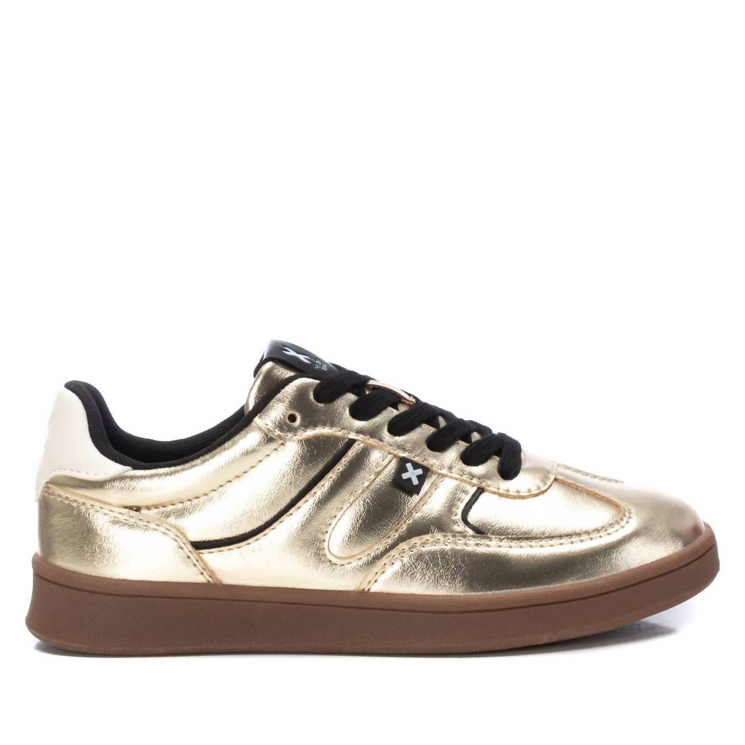 Damen Trainer Sneakers in Gold 7803949973564
