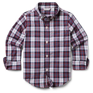 Janie und Jack Das Tartan-Popeline-Hemd