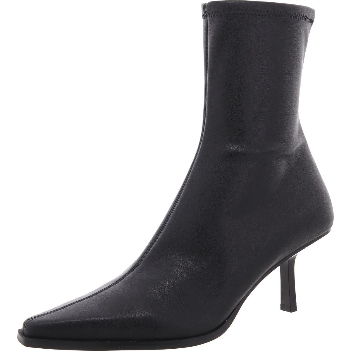 Brianne Reißverschluss Kunstleder Stiefeletten aus Leder
