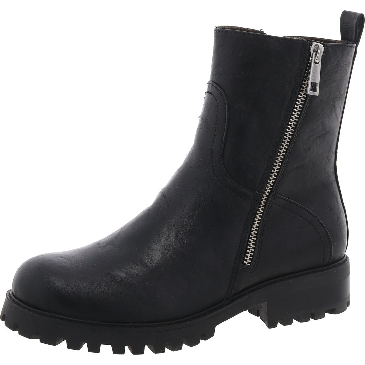 AVIVA mittelhohe Stiefel aus Kunstleder mit Stollensohle