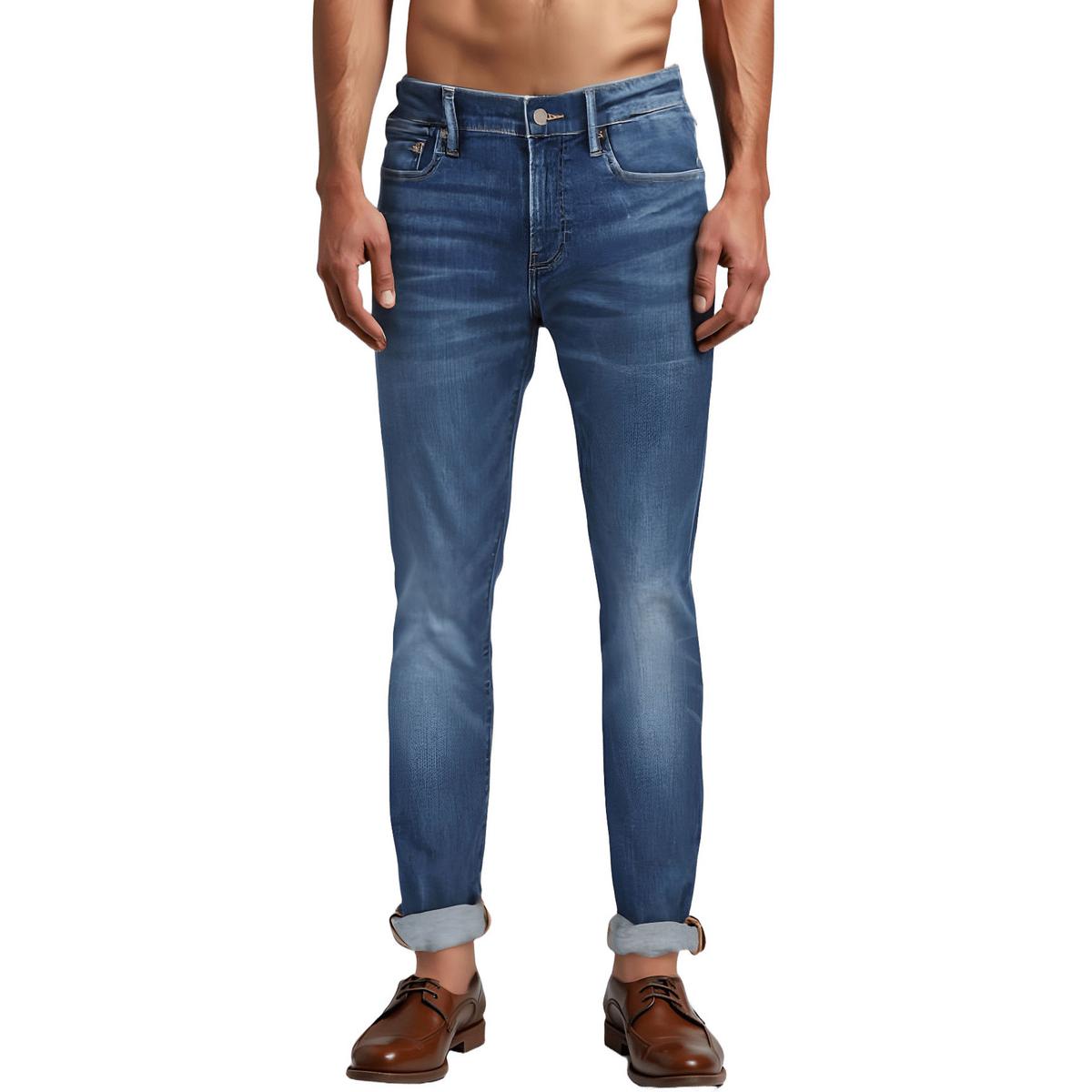 411 Athletic Fit Stretch-Klebebein Jeans