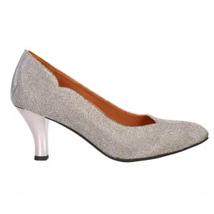 Damen bamelle Pumpschuh im Zinn Glitzer 7733706588220