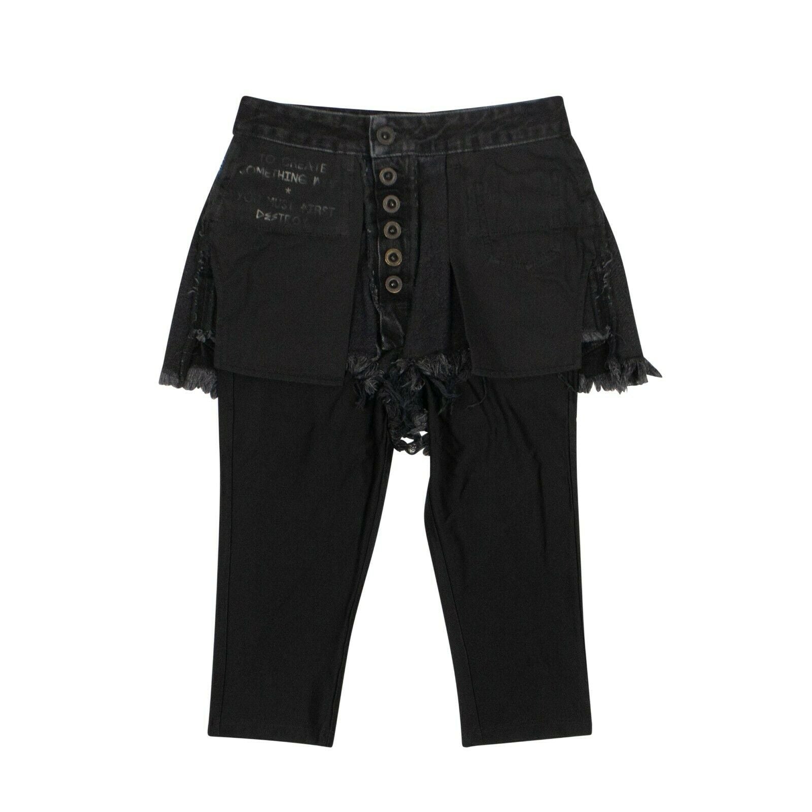 Unravel Project Reverse Shorts legen Stretch Leggings – schwarz