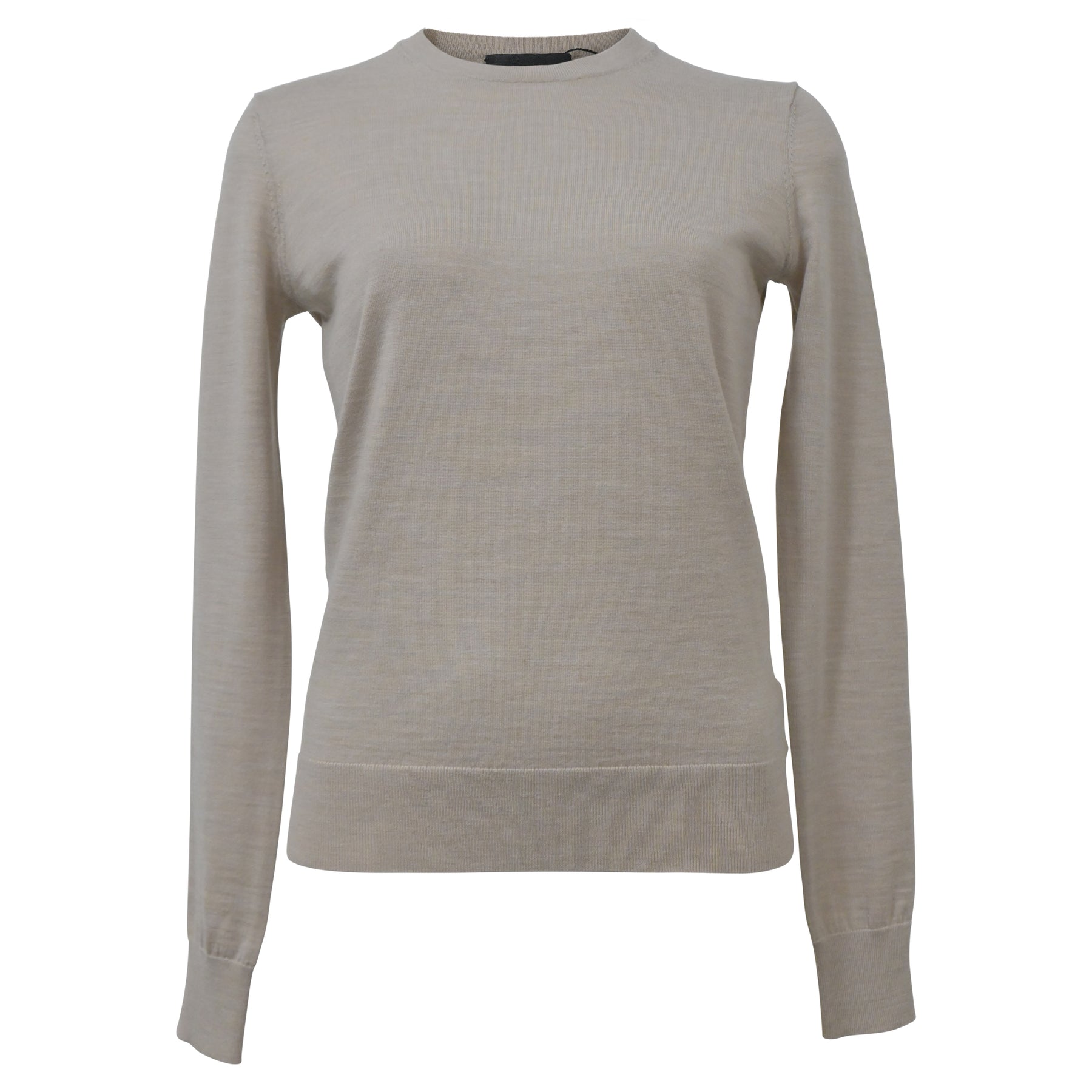 Theory Crewneck Regal Pullover aus ecru Wolle 7748657250364