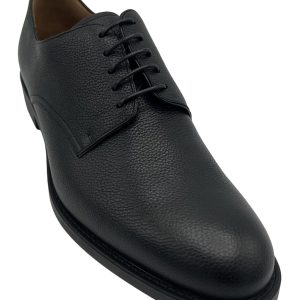 Bally Albin 6230187 Derby-Schuhe aus schwarzem, genarbtem Rindsleder für Herren