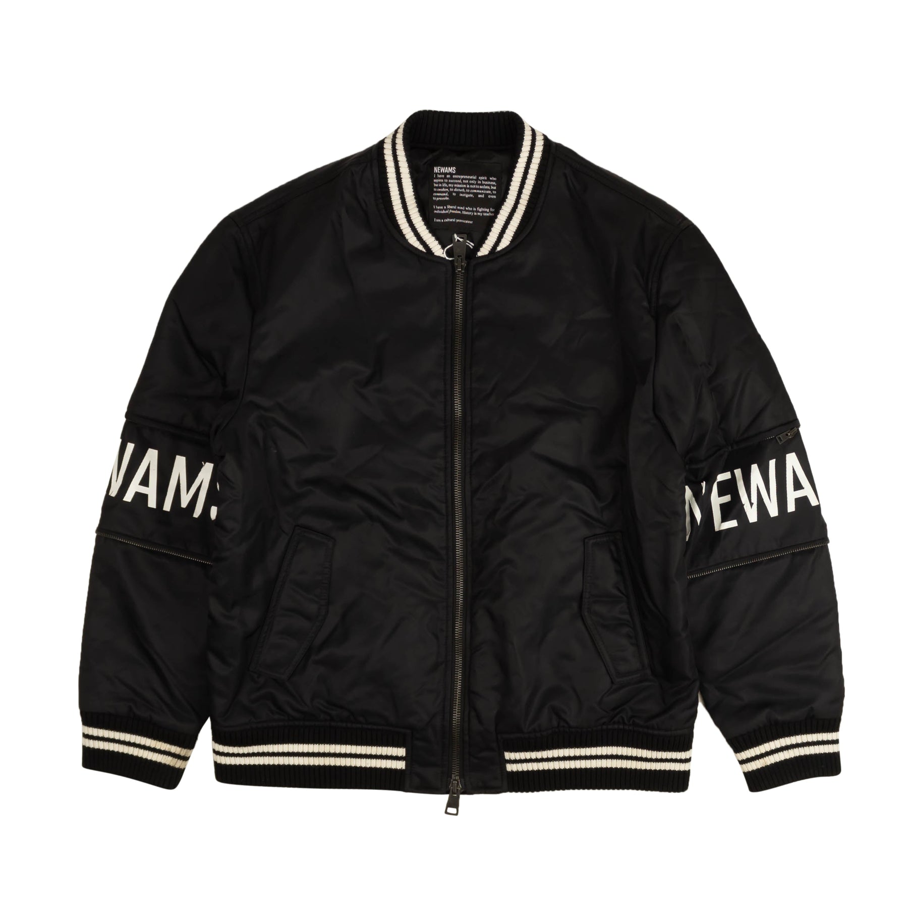 schwarz & weiß Bomberjacke