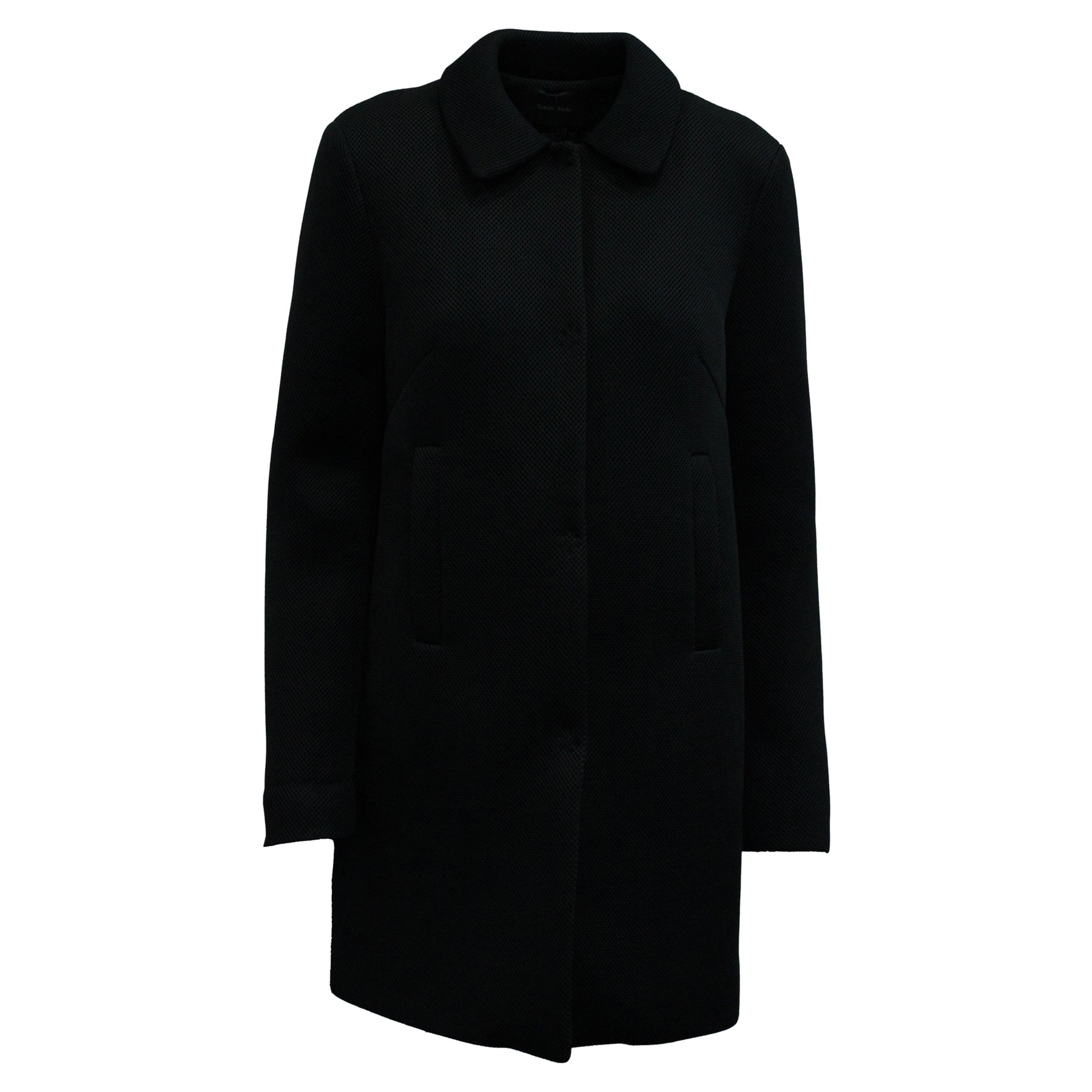 Simone Rocha Straight Mantel aus schwarzem Polyester – 7703678812220