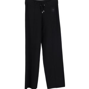 Sandro Glasgow Drawstring Hose aus schwarzer Baumwolle