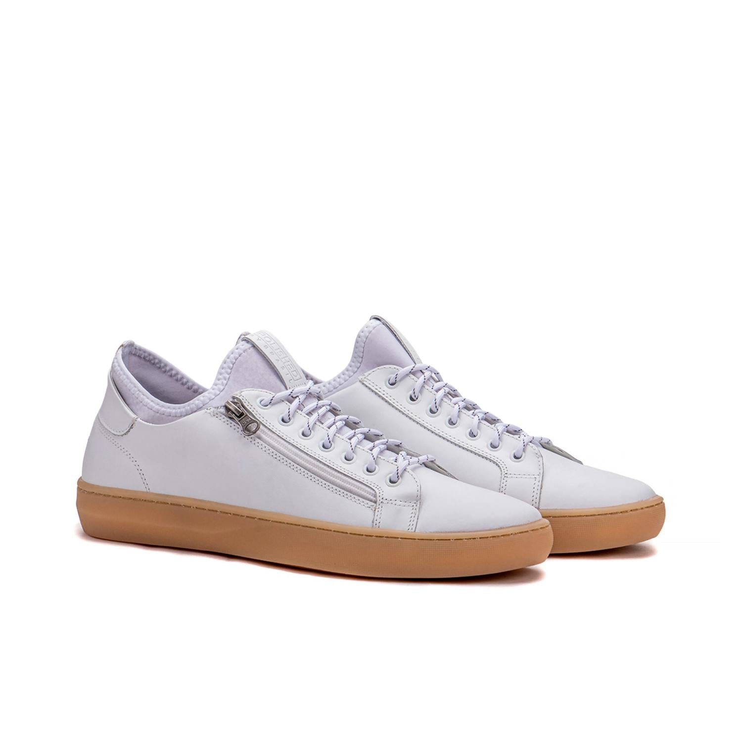 Herren Pikes Spitzenschuhe in weiß