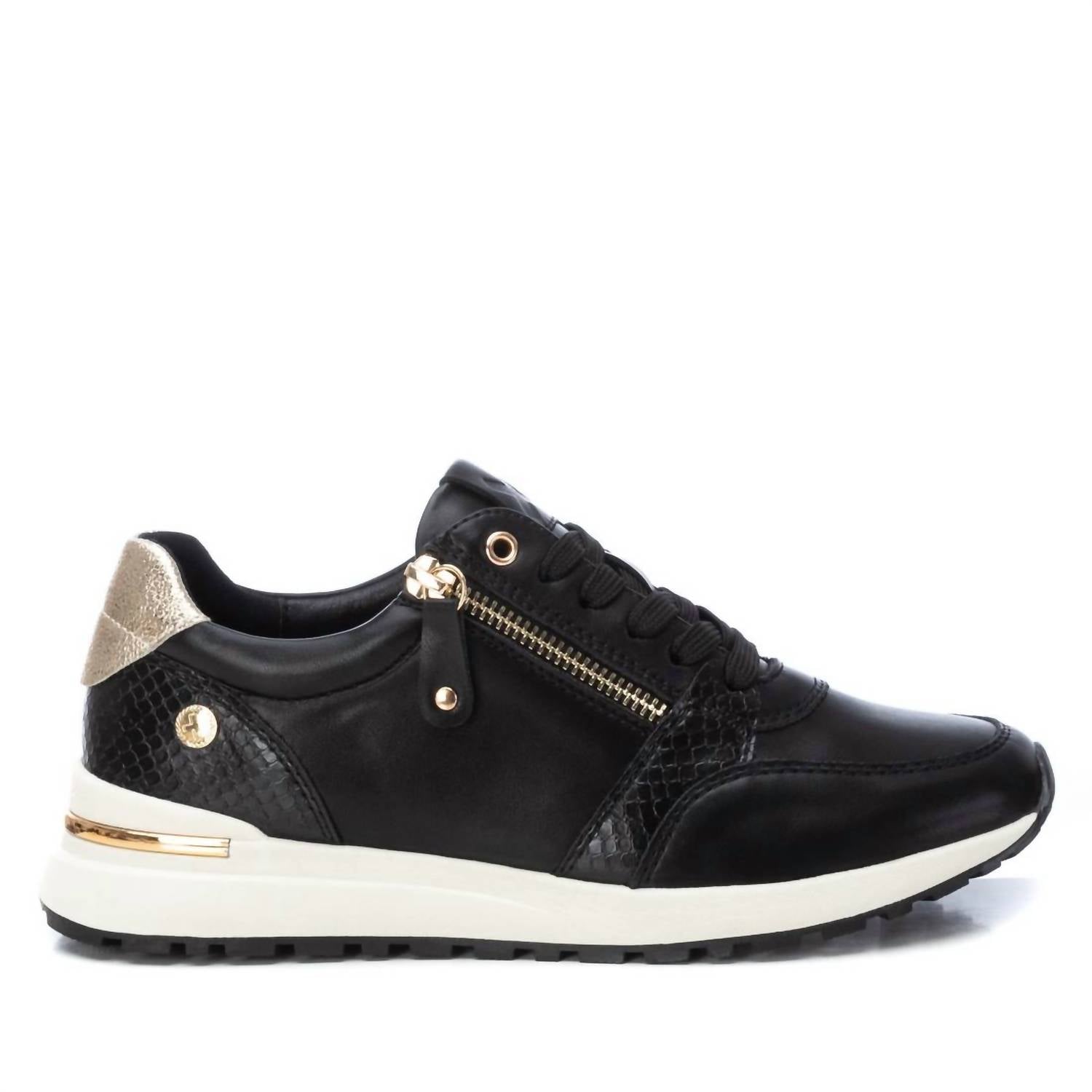 Damen Trainer Sneakers in schwarz 7803961671740