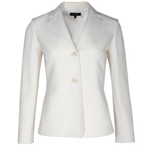 Theory Pleat Blazer aus weißem Triacetat 7748652630076
