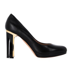 Salvatore Ferragamo Pumps aus schwarzem Leder 7748787470396