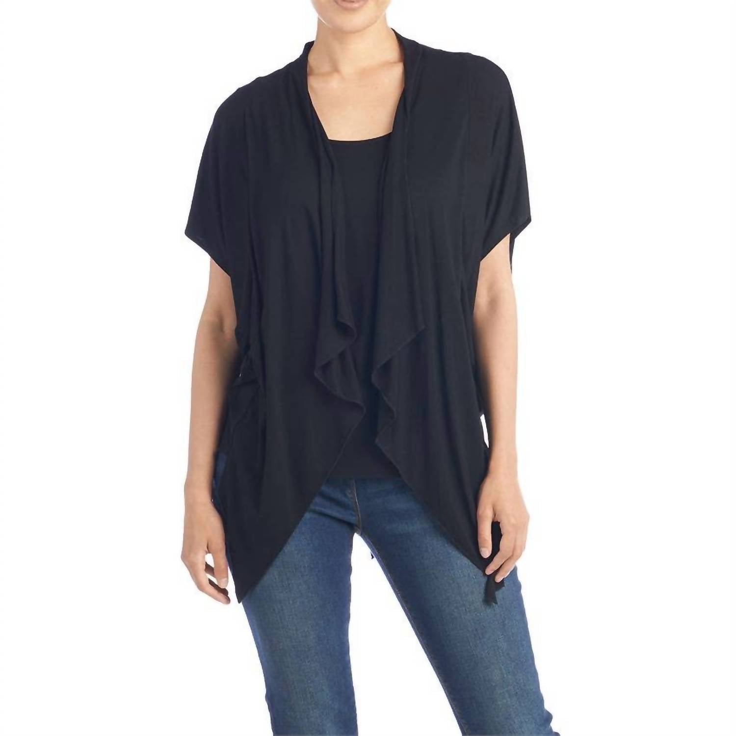 Abby Strickjacke & Tankset in schwarz