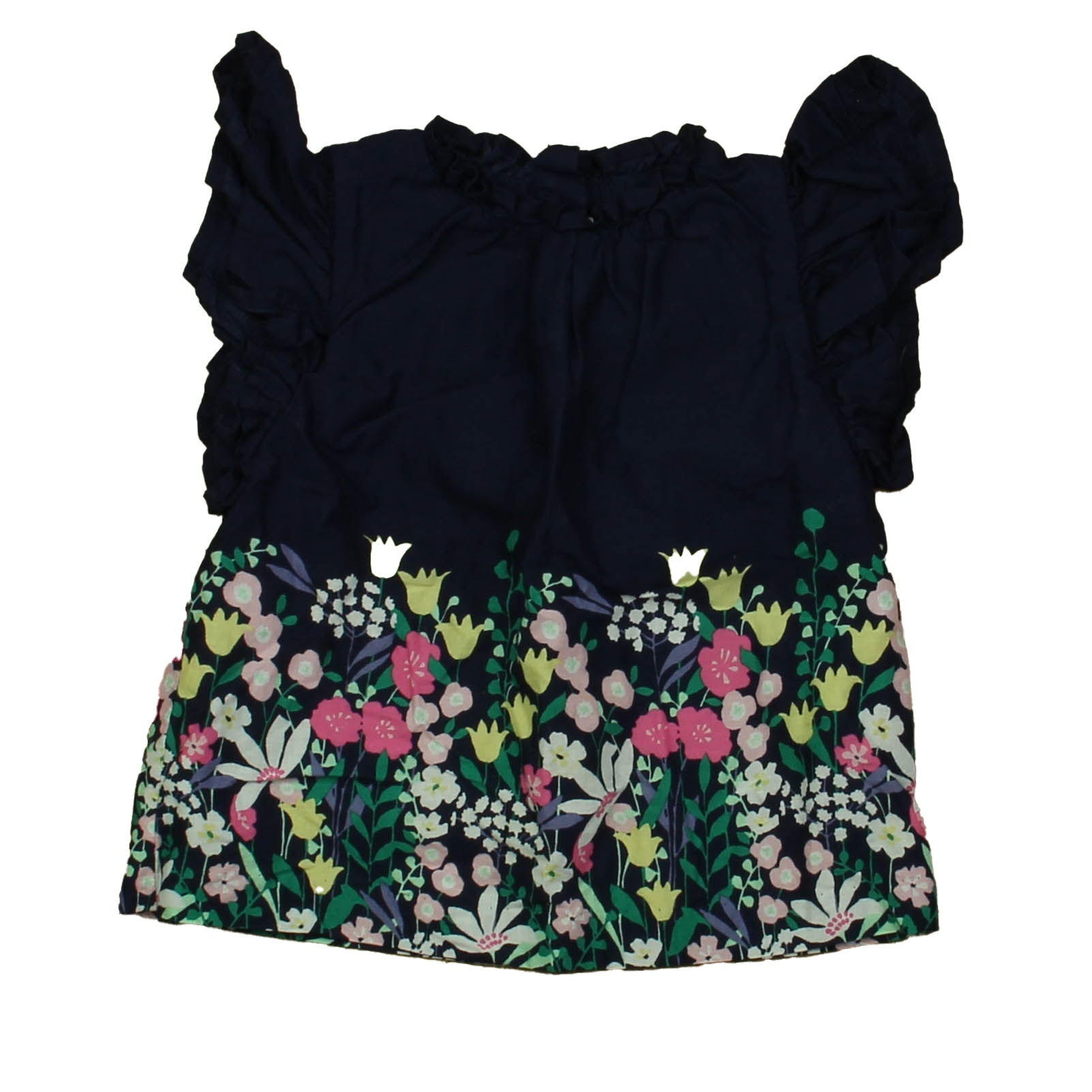 Janie and Jack Mädchen Marine florale Bluse 7805822697532