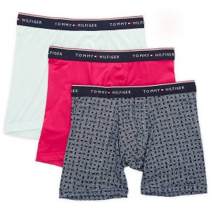 Men-Packs 3-fach Microfaser Boxer Kurz in heißem Pink/blau/hellgrün