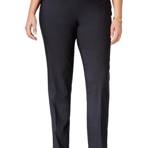 Plus Skinny-Hose mit hohem Bund und Nieten für Damen