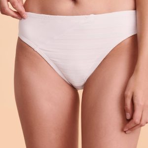 Bandeau-Bikini-Hipster in Weiß