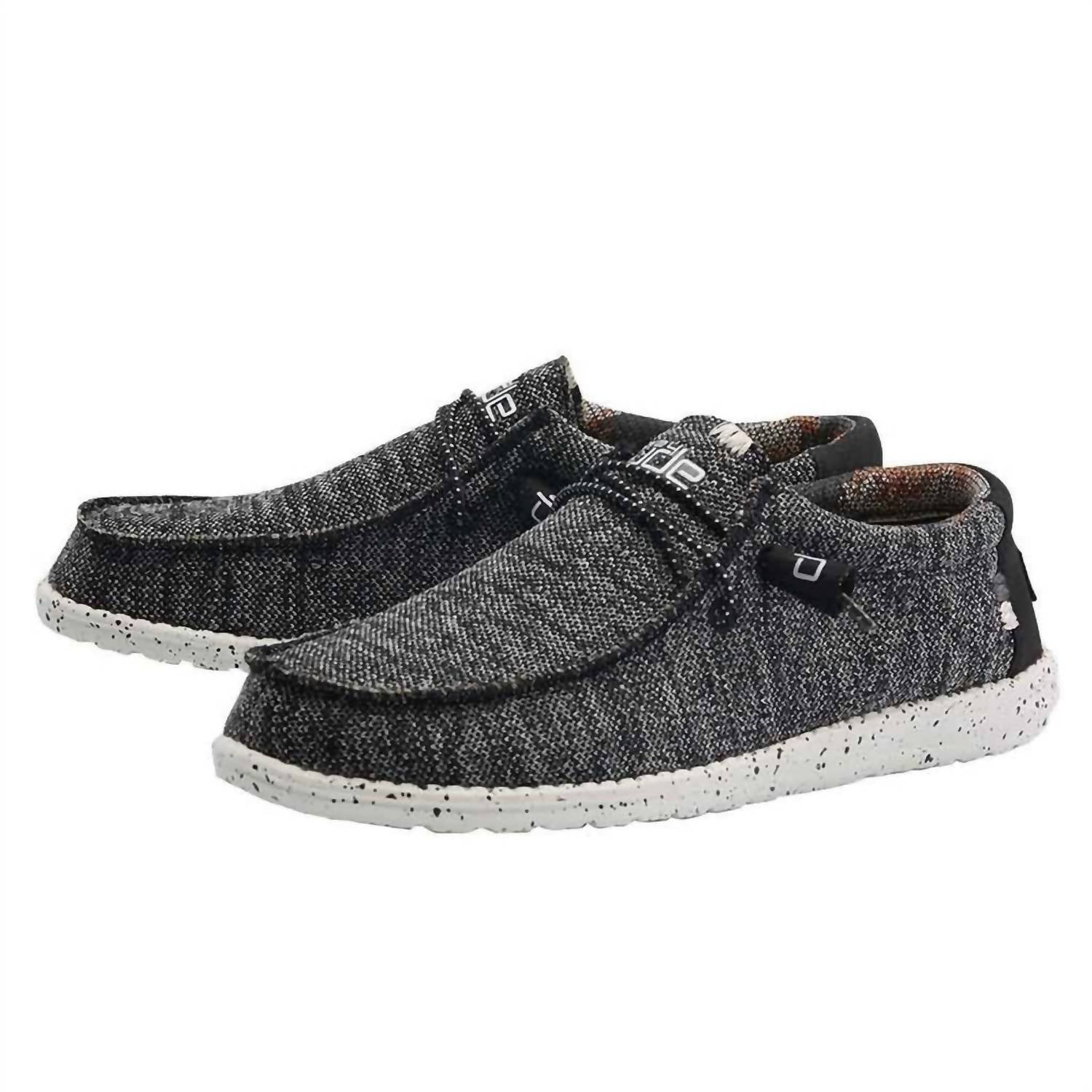 Herren wally Sox Schuhe in schwarz weiß