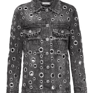 Denim Jacke Metall Ringe 7676721528892