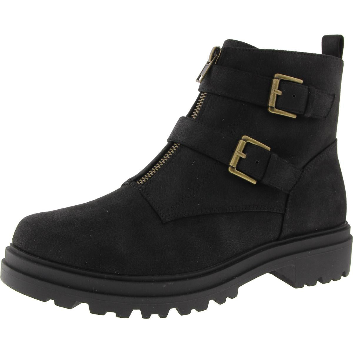 Arcadia Reißverschluss Kunstleder Stiefeletten