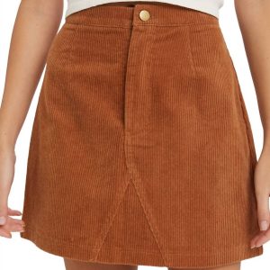 Courtney Corduroy Minirock in braun