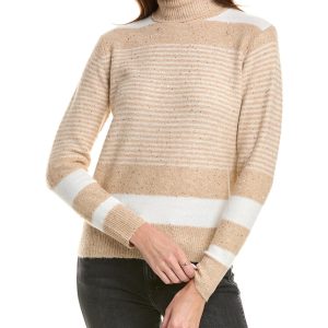 YAL New York Stripe Turtleneck Pullover