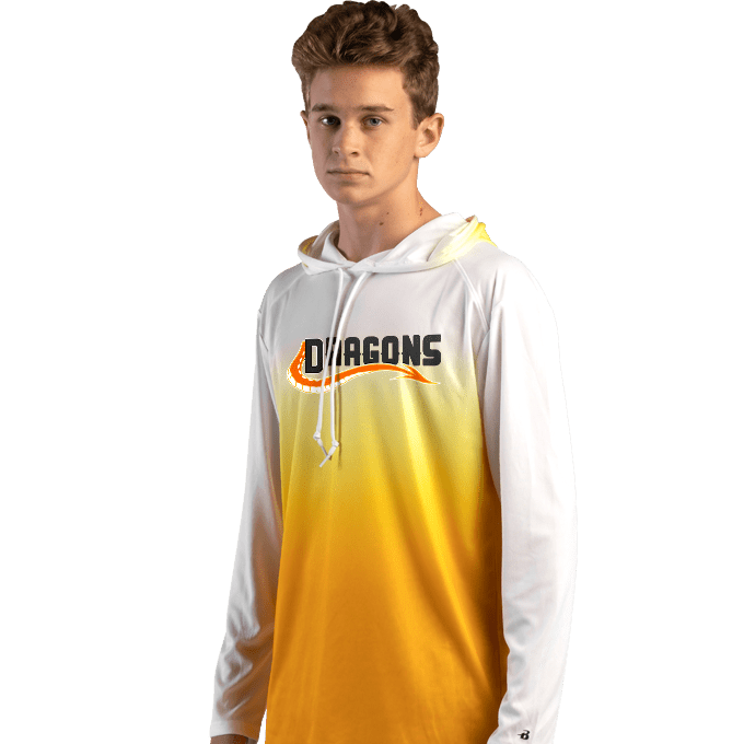 Badger Men’s 4205 Ombre mit Kapuze Tee