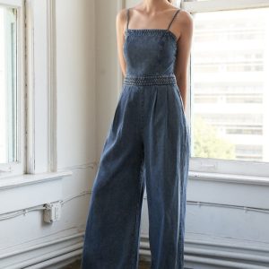 STOLEN GLANCES Denim Overall