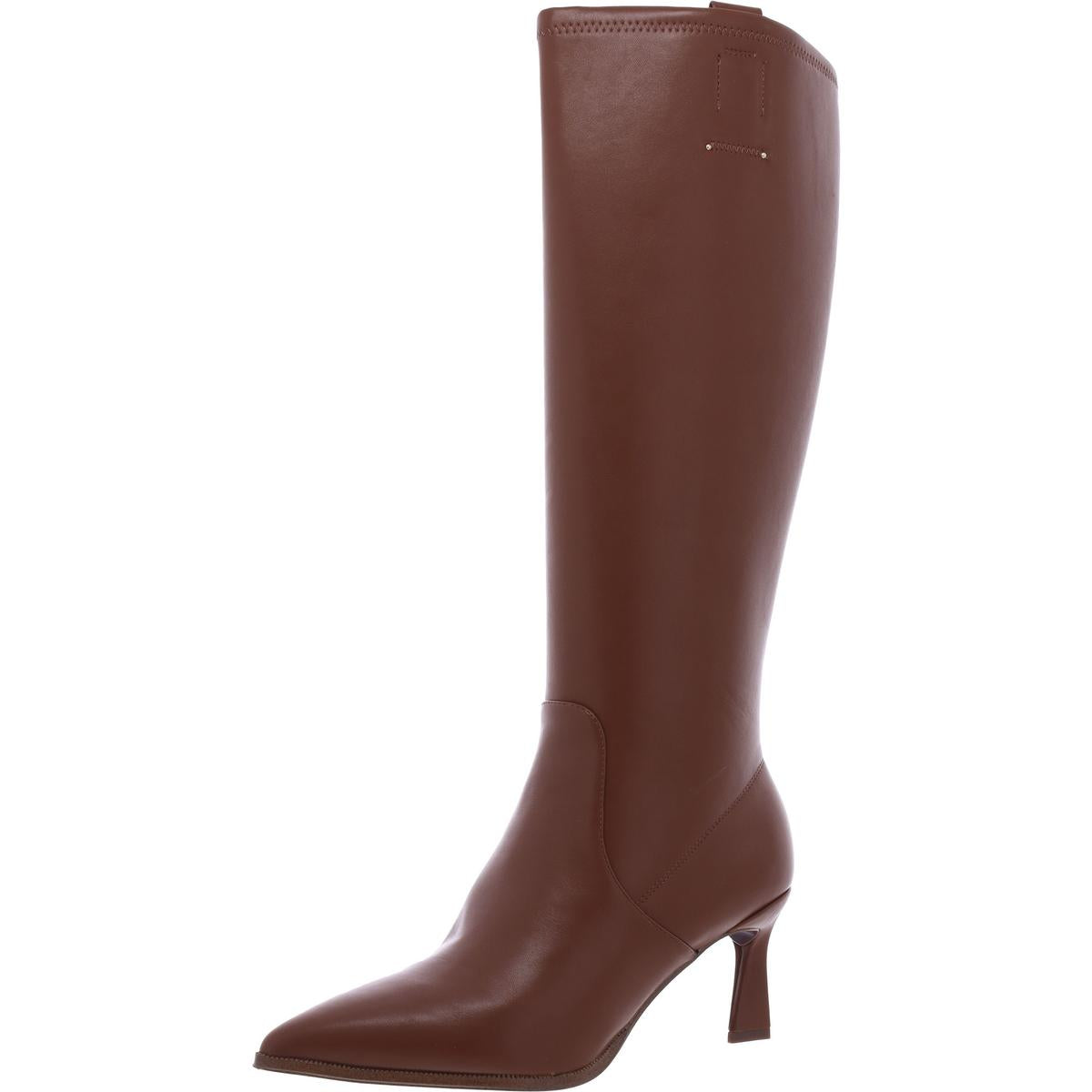 Daytona Kunstleder-Heels, kniehohe Stiefel