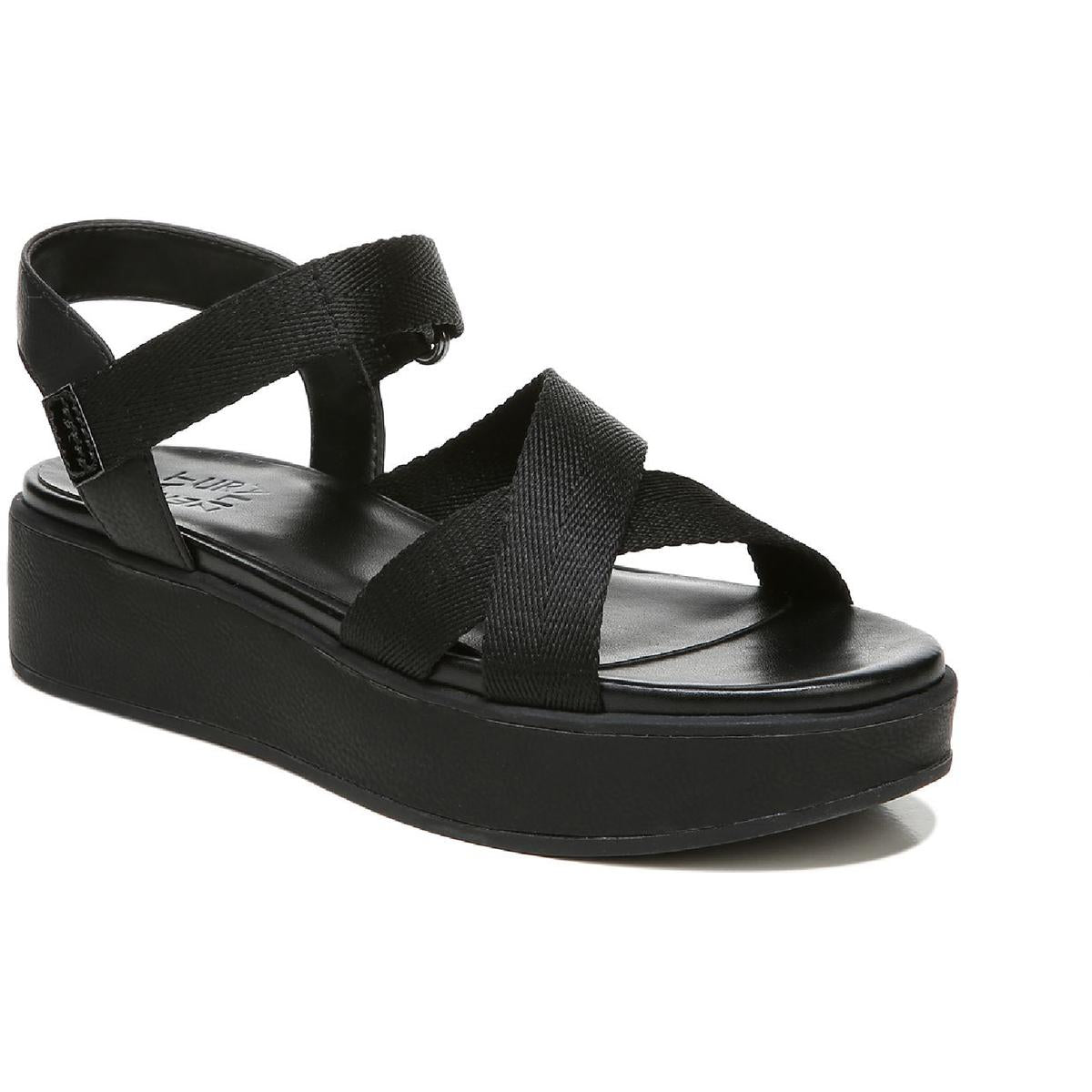 Balena Open Toe Ankle Strap Flat Sandalen