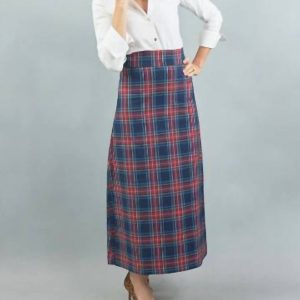 Sanibel Rock in Marine Plaid