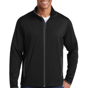 Sport-Tek Sport-Wick Stretch Contrast Full-Zip-Jacke für Herren