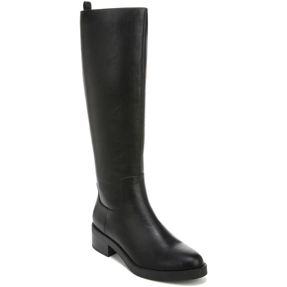 Blythe Kunstleder breite Kalb kniehohe Stiefel