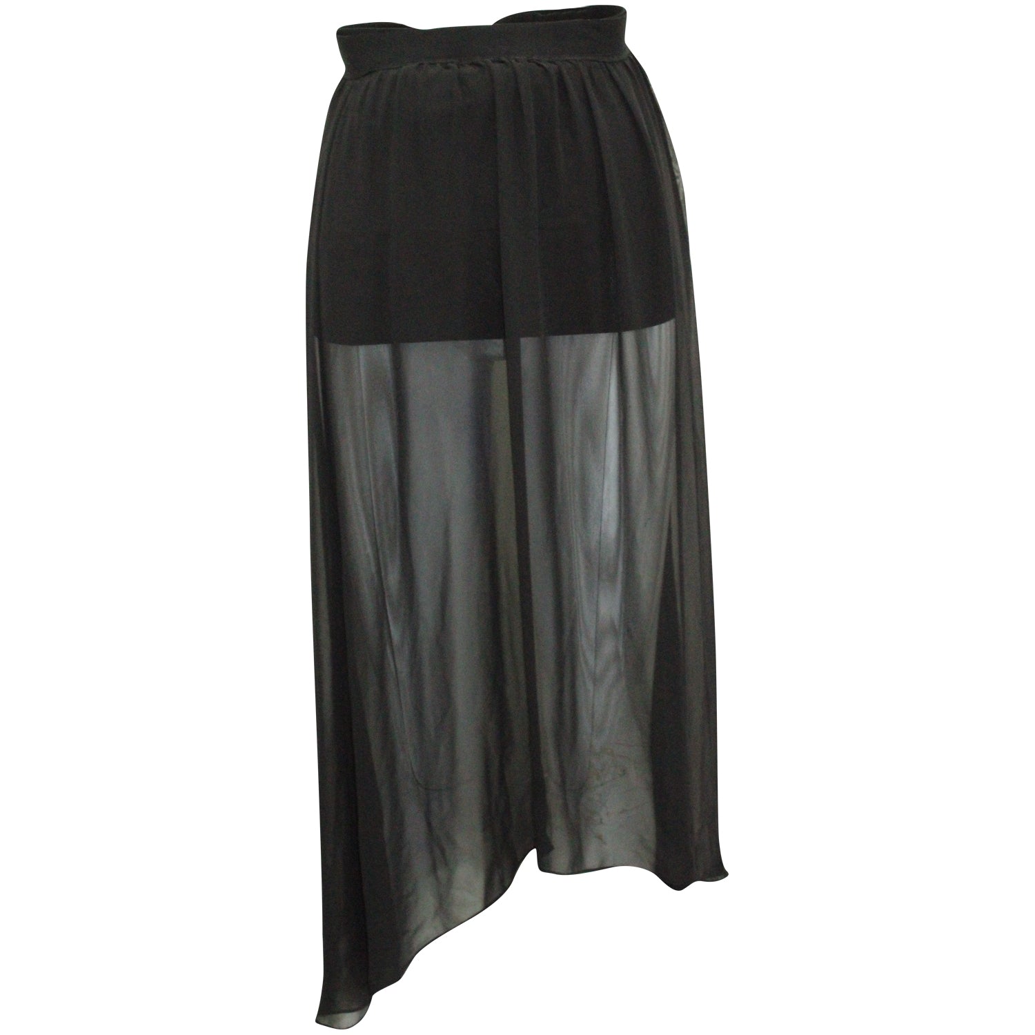 Alice + Olivia Rüschen Verzierung schiere Rock in schwarz Polyester 7764877312060