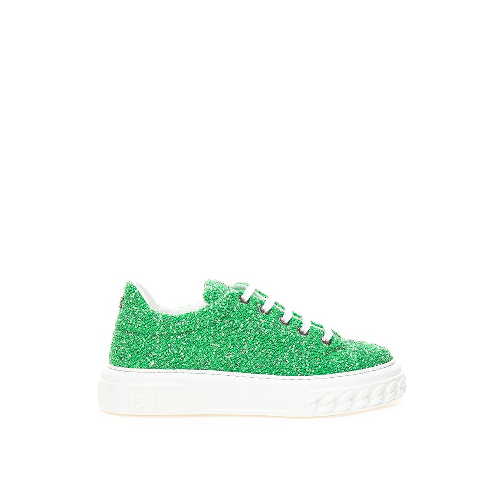 Casadei Emerald Elegance Leder Damen Turnschuhe 7766540714044