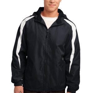 Sport-Tek Fleece-gefütterte Colorblock-Jacke für Herren