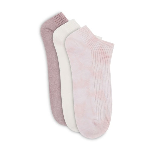 Zitrone Damen 3 Packung nicht terry Pflanze gefärbt Low Cut Socken