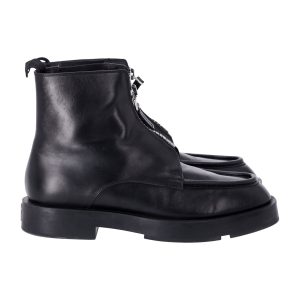 Givenchy Squared Zip Stiefeletten aus schwarzem Leder 7748862410812