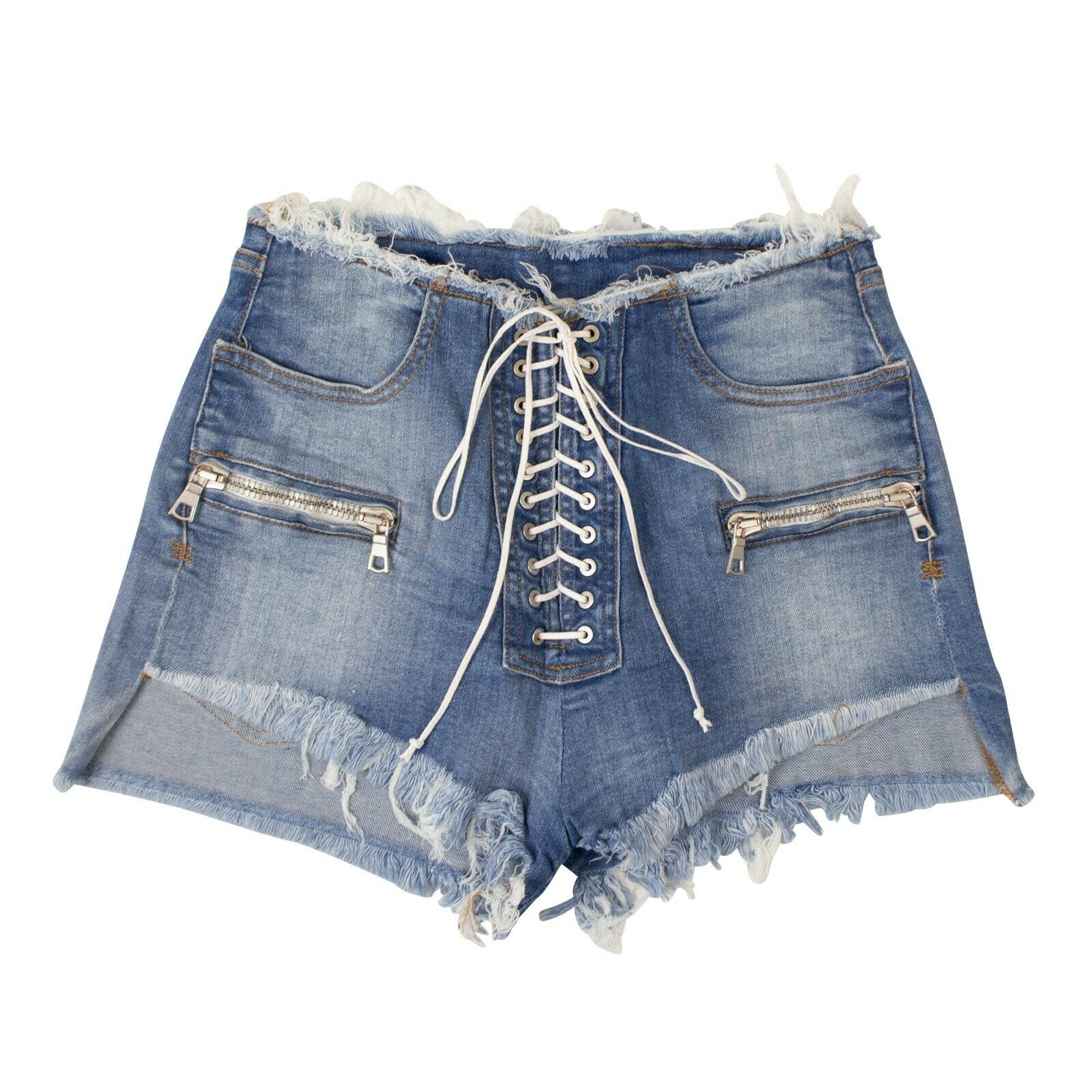 Unravel Project Denim mit Schnürshorts – Denim