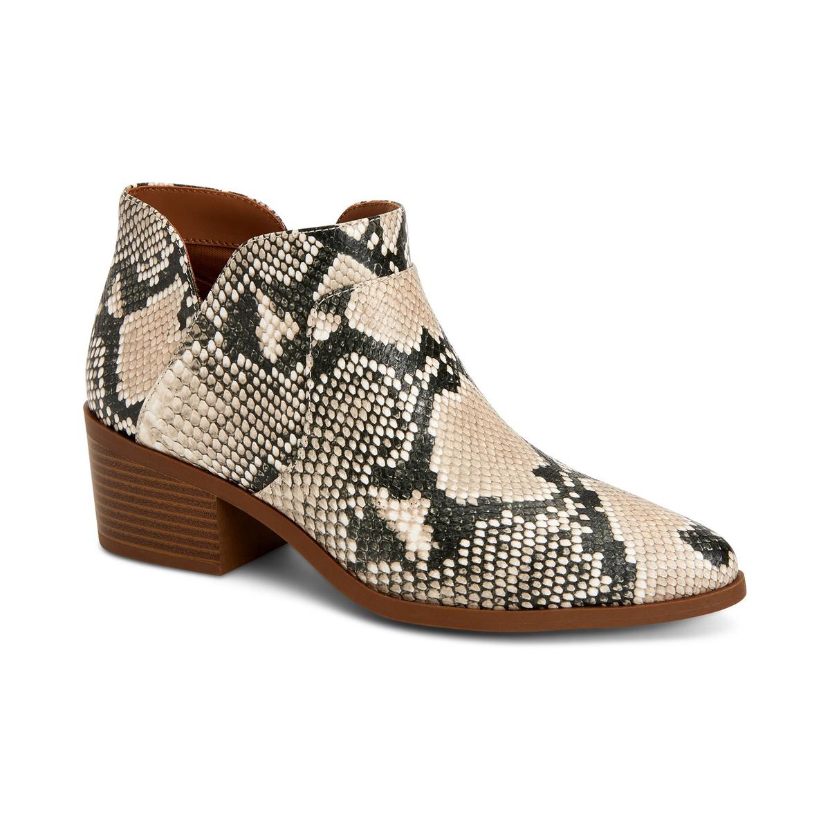 Vidyaa Kunstleder Block Ferse Stiefeletten