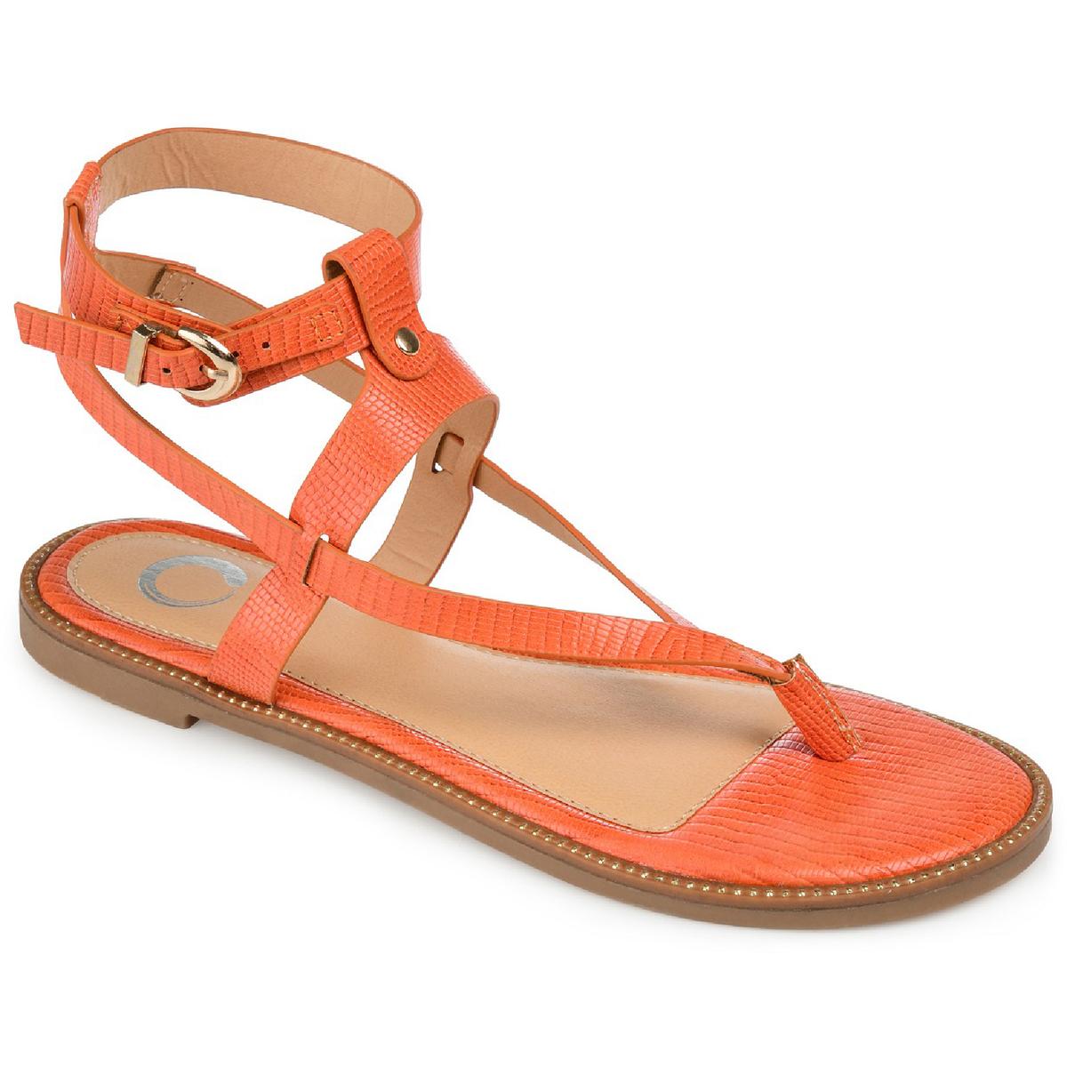 Tangie Slingback-Sandalen aus Kunstleder mit Schnalle