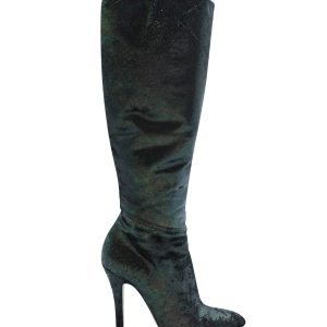 Maison Martin Margiela – spitze hohe Stiefel in mehrfarbigem Glitzer – 7833186959420