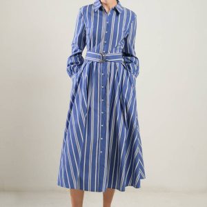 PETAL POWER Midi Hemd Kleid